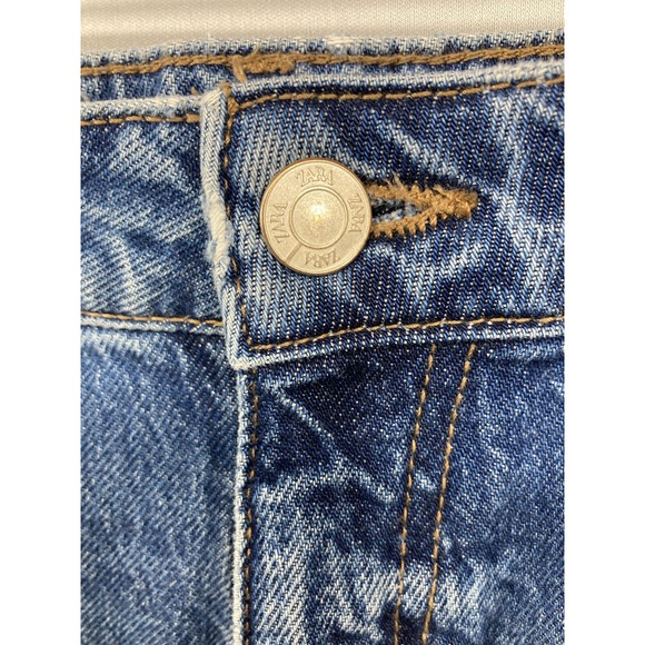 Zara Womens Mid Rise Straight Leg Front Seam Medium Wash Jeans Blue Size 6 US - Picture 8 of 12
